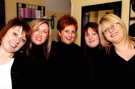 Mum and the girls at Profile Hair Design Luton 2005