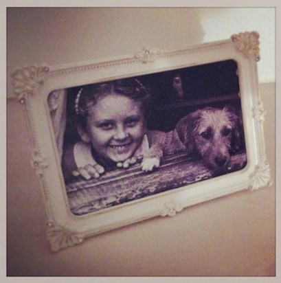 Mum and her beloved dog Tony
