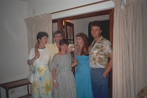 With Helene, Ann, Sharon and John