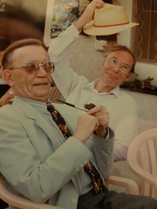 Donald with brother Alan in France ~1990