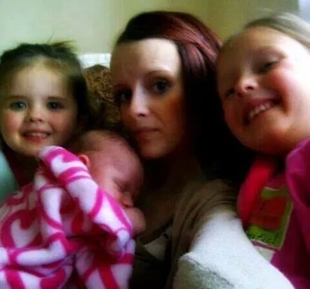 Jemma with her nieces, Honey, Ella and Shatoya x