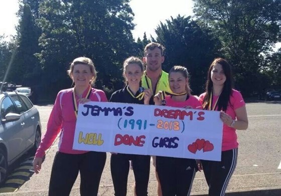 Jemma's dreams nightriders after completing event!! X