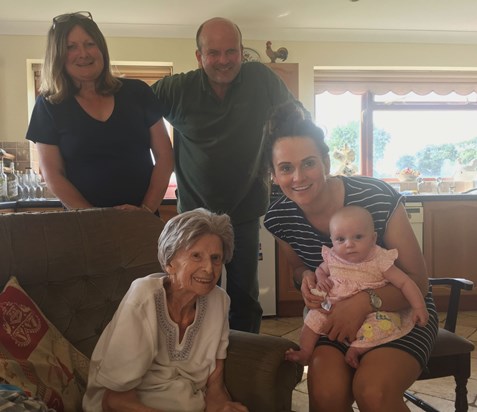 Doris visiting family at Yeovil
