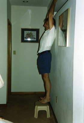 Uncle John doing pull-ups in ‘92
