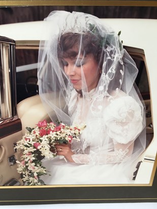 Beautiful Ania on her wedding day , July 1988
