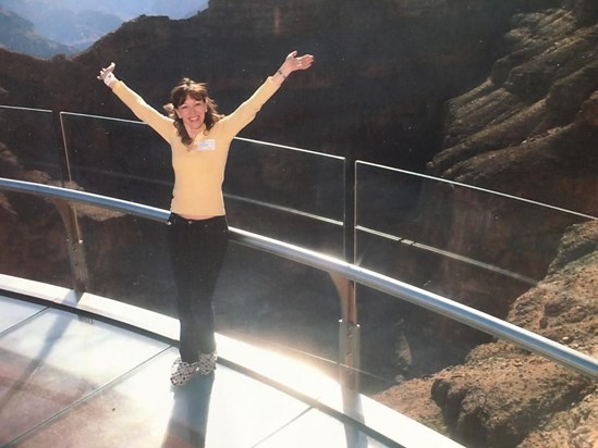 Ania pictured with The Grand Canyon 