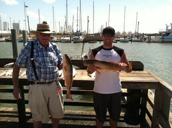Bud and Wayne on a fishing trip
