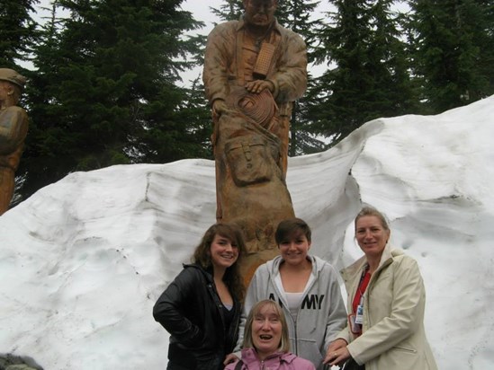 Abi, Danie, June and Ann on Grouse Mountain