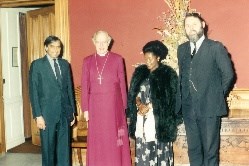 Official visit with Mama Miria, Obote, 1980s