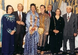 Shafiq with his 2 brothers & 2 sisters at Mona & Stefan's wedding 