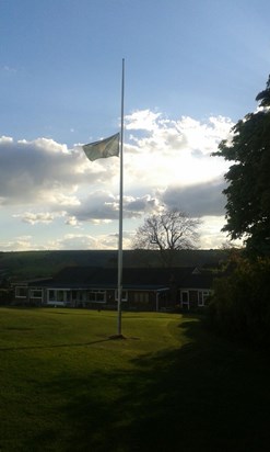 Pyecombe Golf Club - Flag at Half Mast