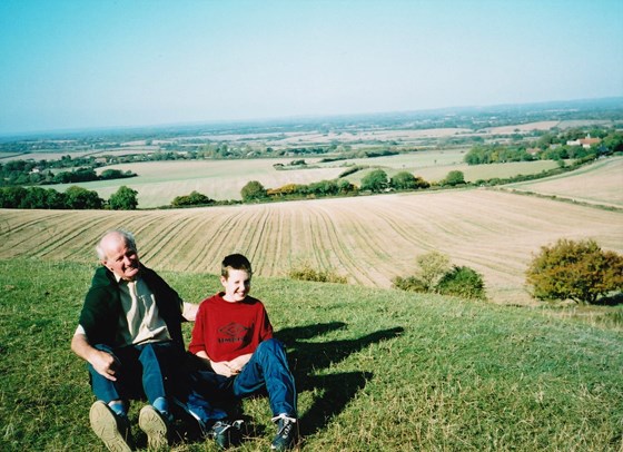 Richard and Niall on the Downs
