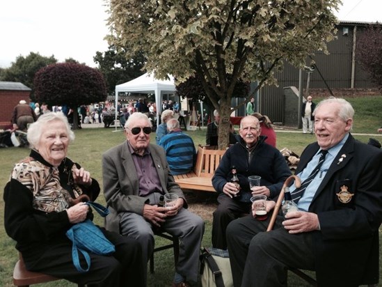 With Grantham ACA, at the opening of the archive at Elkington; Diana, Maurice Wilkinson, Ray Jeal, Ken.