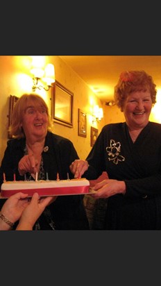 Birthday ‘Twins’ Margaret and Joan , happy times 