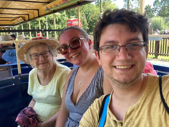 Nanny’s first ever trip to the zoo at 90 years old. Nanny recalled the train ride reminded her of being an evacuee.