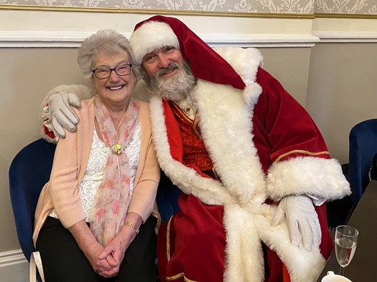 Nanny LOVED any excuse to flirt even if it was with Father Christmas!