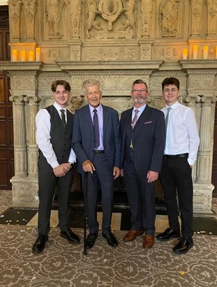 Dad Martin Josh Ben at Emilias wedding