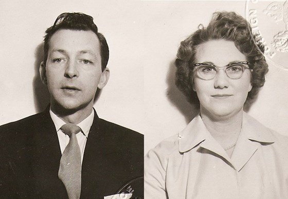 Mum & Dad - Passport photos circa 1960
