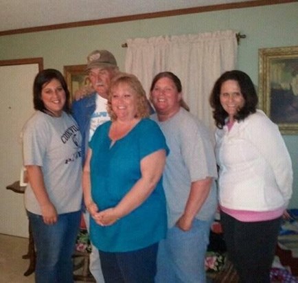Dad and all of his girls June 2011