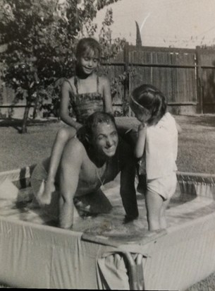 He loved playing with his daughters.