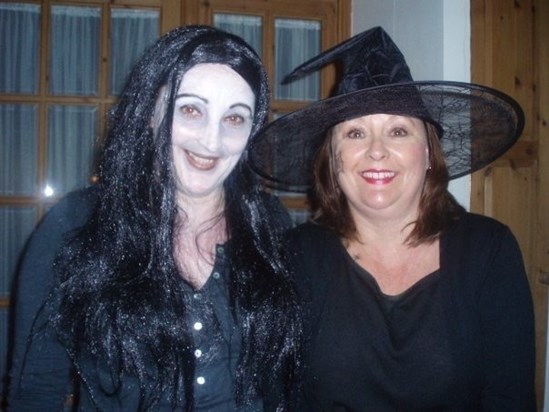Bobs and Mum as witches