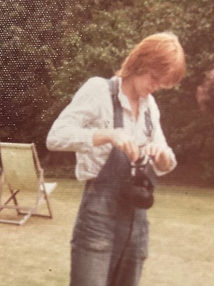 Keith photographing a May Week Party Kings College 1974