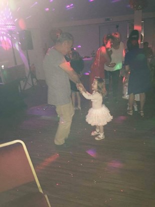 Grandad dancing with Emelia