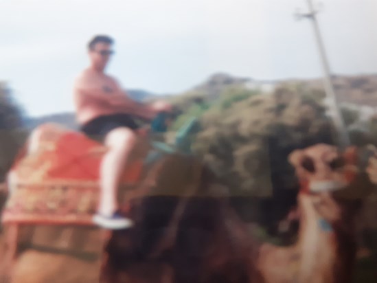 Roger on camel in Turkey was so funny when he tried to get off