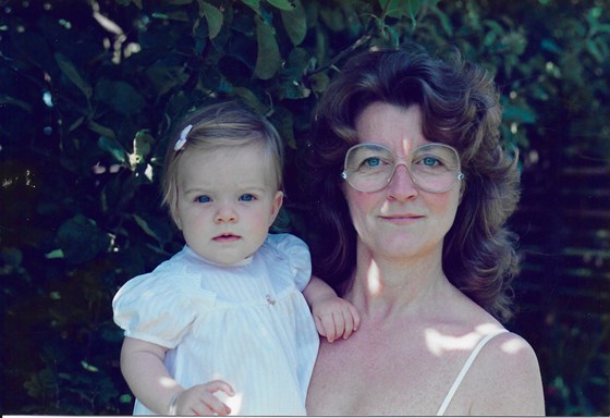 Mum and her 1st Grandchild - Liane 1988