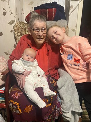 Mum meeting her latest granddaughter a week before she passed. 