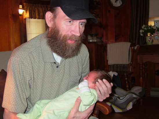 Denny holding baby Stephen