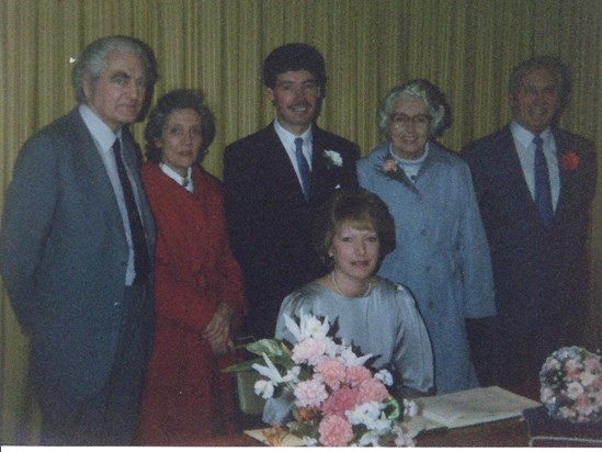 Jan and Bob's Wedding 5th December 1986