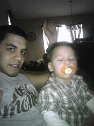 Christopher with his son Jayden Christopher Gaona