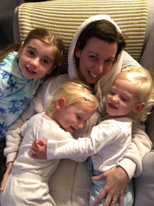 Laura with her three favourite girls 
