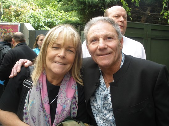 With Linda Robson
