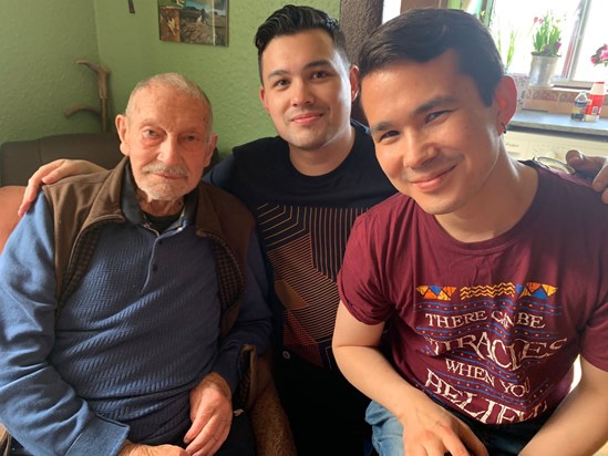 Grandad with grandsons 💙