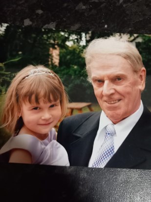 My dad with his granddaughter Sophie 