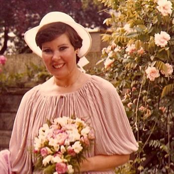 Linda on our wedding day in 1980