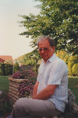 Dad In Garden