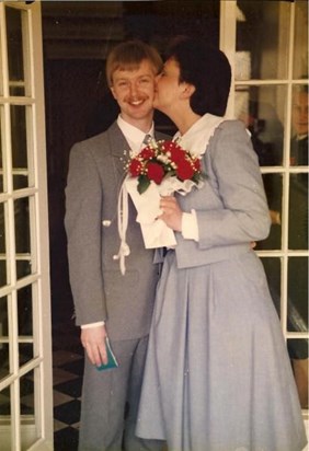 Paul & Geli - Macclesfield Registrar Office - 21st April 1984 - Lots of love forever!! xxx