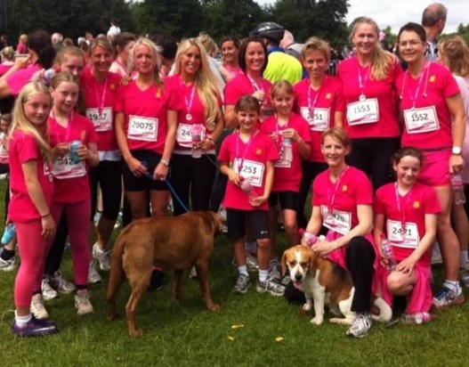 Race for Life - Tatton Park - June 2013 - The Ryleys Team - together we can beat cancer xxxxx