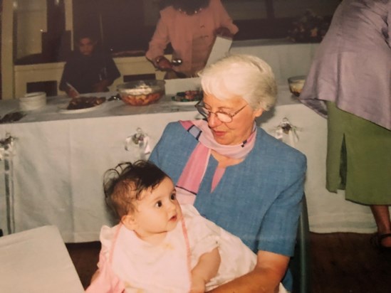 At Amy’s christening in 2001