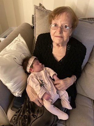 Great Nan and great granddaughter 