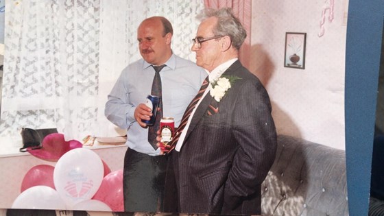 Dad and dave at my wedding!