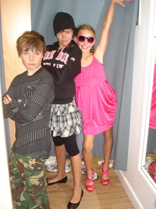 this was in 2009, we would go to the mall and play dress ups and laugh ourselves silly.
