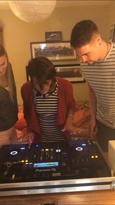 Teaching your mum to dj like you use too! She will be doing you proud x