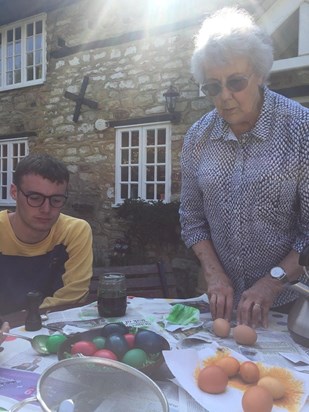 Easter 2019, clearly lots of egg dying concentration 