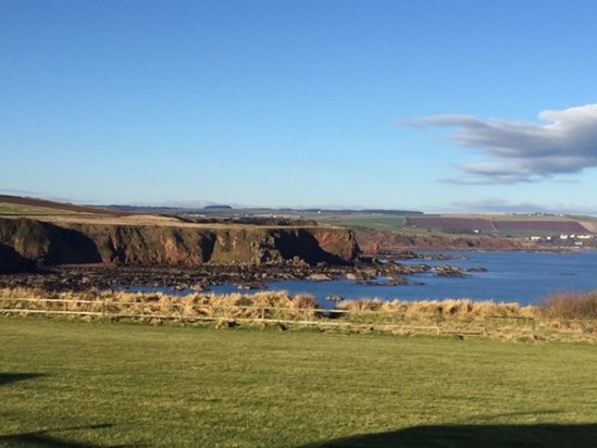 St abbs and Coldingham, view from the caravan