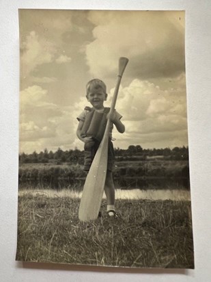 He enjoyed family boating holidays - 'he always got his oar in'