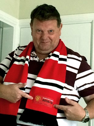 Dave in his Man U scarf